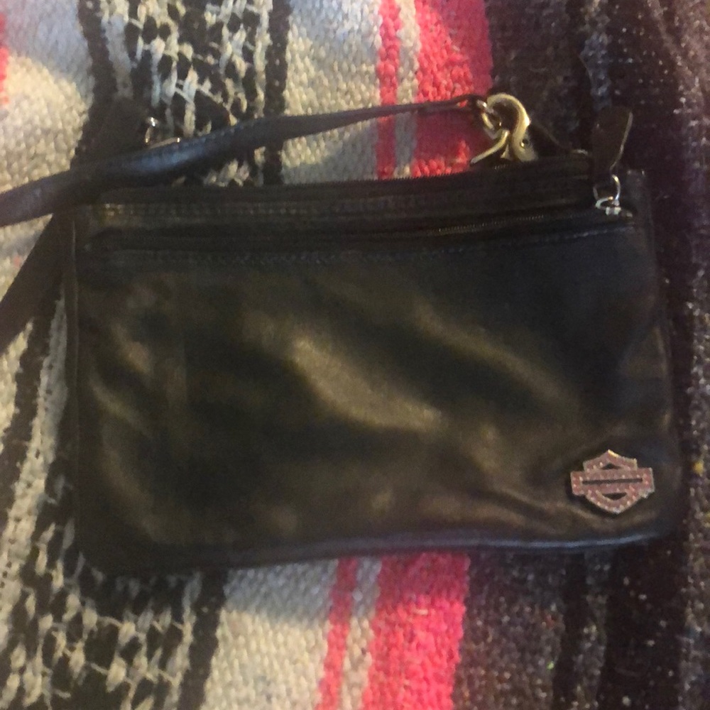 Harley Davidson leather purse - cross body